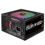 Fonte Gamdias Cyclops 650W RGB 80+ Bronze - M1-650B RGB