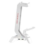 Suporte para Headset Redragon Scepter RGB Elite Branco - HA311-W