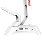 Suporte para Headset Redragon Scepter RGB Elite Branco - HA311-W