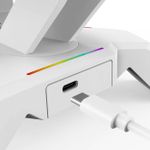 Suporte para Headset Redragon Scepter RGB Elite Branco - HA311-W