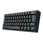 Teclado Mecânico Gamer Sem Fio Redragon Fizz Pro RGB Preto Wireless Bluetooth Switch Azul - K616-RGB-B (PT-BLUE)