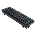 Teclado Mecânico Gamer Sem Fio Redragon Fizz Pro RGB Preto Wireless Bluetooth Switch Azul - K616-RGB-B (PT-BLUE)