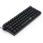 Teclado Mecânico Gamer Redragon Dragonborn RGB Preto Switch Marrom ABNT2- K630RGB-1 (PT-BROWN)