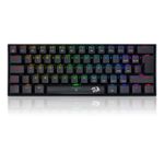 Teclado Mecânico Gamer Redragon Dragonborn RGB Preto Switch Marrom ABNT2- K630RGB-1 (PT-BROWN)