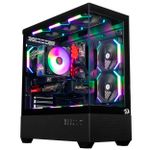 Gabinete Gamer Redragon Reflect Flow Mid Tower Preto - CA-606B