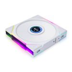Kit 3x Cooler Lian Li Uni Fan TL LCD 120mm Reverse Blade RGB 1900RPM Branco - 12RTLLCD3W