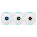 Kit 3x Cooler Lian Li Uni Fan TL LCD 120mm RGB 1900RPM Branco - 12TLLCD3W