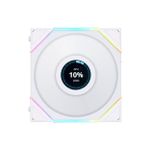 Kit 3x Cooler Lian Li Uni Fan TL LCD 120mm RGB 1900RPM Branco - 12TLLCD3W
