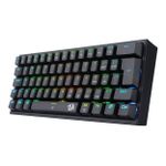 Teclado Mecânico Gamer Redragon Fizz RGB Preto Switch Vermelho ABNT2 - K617-RGB-B (PT-RED)