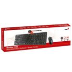 Kit Teclado e Mouse Genius USB Preto ABNT2 - SS-C126