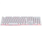 Teclado Gamer Vinik VX Gaming Hydra Branco USB Led Vermelho ABNT2 - GTH110BV