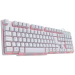 Teclado Gamer Vinik VX Gaming Hydra Branco USB Led Vermelho ABNT2 - GTH110BV