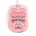 Mouse Gamer Vinik VX Gaming Void Rosa com LED RGB - MGV120R