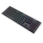 Teclado Mecânico Gamer Low Profile Redragon Horus Preto Switch Marrom ABNT2 - K619-RGB (PTBROWN)