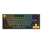 Teclado Mecânico Gamer Sem Fio Akko 3084B Plus Preto e Dourado Switch TTC Demon ANSI