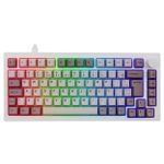 Teclado Mecânico Gamer Akko 5075S Steam Engine Switch V3 Cream Yellow Pro ABNT2