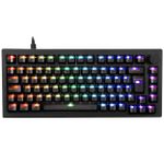 Teclado Mecânico Gamer Akko 5057S Clear Black Switch V3 Cream Black Pro ABNT2