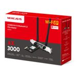 Placa de Rede Wireless e Bluetooth Mercusys MA80XE Wi-Fi 6 Bluetooth 5.2 AX3000