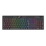 Teclado Mecânico Gamer Sem Fio Redragon Horus Pro Low Profile RGB Switch Marrom ABNT2 - K618RGB-PRO (PT-BROWN)