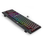 Teclado Mecânico Gamer Sem Fio Redragon Horus Pro Low Profile RGB Switch Marrom ABNT2 - K618RGB-PRO (PT-BROWN)