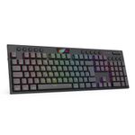 Teclado Mecânico Gamer Sem Fio Redragon Horus Pro Low Profile RGB Switch Marrom ABNT2 - K618RGB-PRO (PT-BROWN)