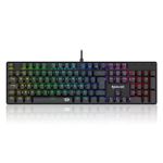 Teclado Mecânico Gamer Redragon Sindri Rainbow Switch Marrom ABNT2 - K671 (PT-BROWN)