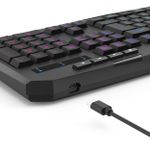 Teclado Membrana Gamer Sem Fio Redragon Harpe RGB ABNT2 - K503-KS