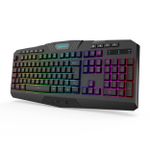 Teclado Membrana Gamer Sem Fio Redragon Harpe RGB ABNT2 - K503-KS