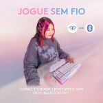 Teclado Mecânico Gamer Sem Fio Logitech G715 RGB Lightsync Branco Switch GX Marrom ABNT - 920-010702
