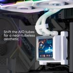 Water Cooler Lian Li Hydroshift 360TL 360mm Display LCD Branco - HSLCD36TW