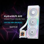 Water Cooler Lian Li Hydroshift 360TL 360mm Display LCD Branco - HSLCD36TW