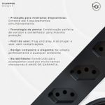 Filtro de Energia + DPS CLAMPER Energia 5 LCF Preto