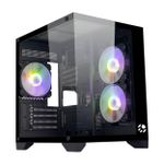 Gabinete Gamer Bluecase Soul Pro Preto Mid Tower 3 Fans RGB - BG-052BBX