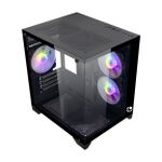 Gabinete Gamer Bluecase Soul Pro Preto Mid Tower 3 Fans RGB - BG-052BBX