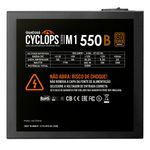Fonte Gamdias Cyclops 550W 80+ Bronze - M1-550B