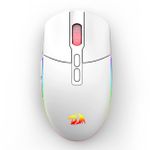 Mouse Gamer Sem Fio Redragon Invader Pro Branco - M719W-RGB-PRO