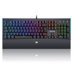 Teclado Mecânico Gamer Redragon Aryaman RGB Preto Switch Marrom ABNT2 - K569RGB (PT-BROWN) V2