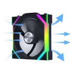 Kit 3x Cooler Lian Li Uni Fan SL Wireless 120mm ARGB Preto - 12SL1W3B