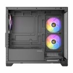 Gabinete Gamer Antec CX300M c/ 3 Fans Rainbow Mid Tower Preto
