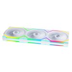 Kit 3x Cooler Lian Li Uni Fan SL Wireless 120mm Reverse Blade ARGB Branco - 12RSL1W3W