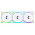 Kit 3x Cooler Lian Li Uni Fan SL Wireless 120mm Reverse Blade ARGB Branco - 12RSL1W3W