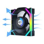 Cooler Lian Li Uni Fan SL Wireless LCD 120mm Reverse Blade ARGB Preto - 12RSLLCD1W1B