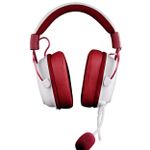 Headset Gamer Redragon Zeus X USB 7.1 Surround Branco e Vermelho RGB - H510RGB-RED