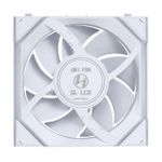 Cooler Lian Li Uni Fan SL Wireless LCD 120mm ARGB Branco - 12SLLCD1W1W