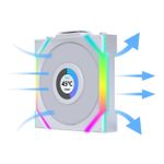 Cooler Lian Li Uni Fan SL Wireless LCD 120mm ARGB Branco - 12SLLCD1W1W