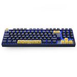 Teclado Mecânico Gamer Redragon World of Warcraft (WoW) Aliança Preto e Azul Switch Blizzard LED Azul