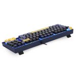 Teclado Mecânico Gamer Redragon World of Warcraft (WoW) Aliança Preto e Azul Switch Blizzard LED Azul