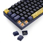 Teclado Mecânico Gamer Redragon World of Warcraft (WoW) Aliança Preto e Azul Switch Blizzard LED Azul