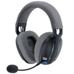 Headset Gamer Sem Fio Redragon Skuld Pro Preto Bluetooth LED Azul - H878BG