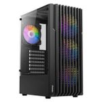 Gabinete Gamer Antec AX22 Elite c/ 4 Fans Rainbow Mid Tower Preto